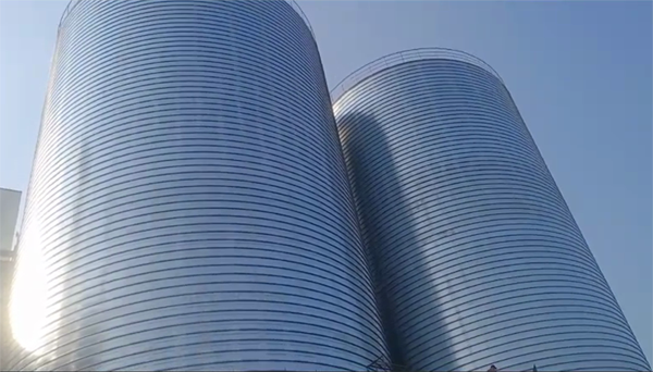 乌兰2座混凝土高架卷板仓